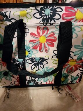 Floral Canvas Tote Bag in Multicolor - Durable Women’s Handbag #ThirtyOne